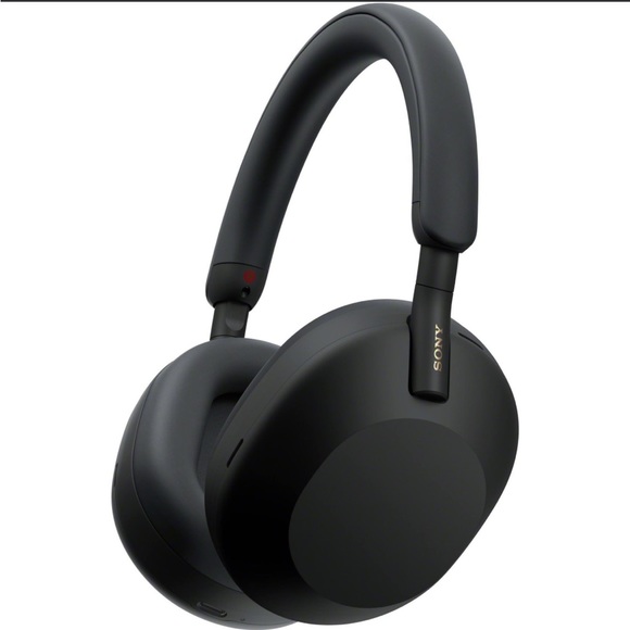 Sony - WH-1000XM5 Wireless Noise-Canceling Over-the-Ear Headphones - Black - Picture 1 of 13
